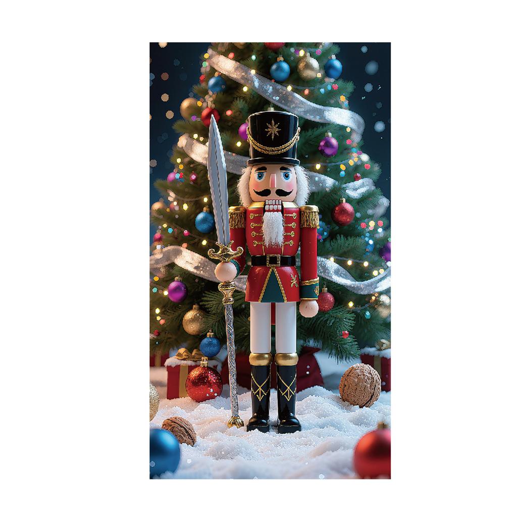 Christmas Door Curtain Background Door Decoration