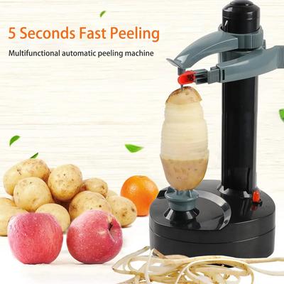 Houselin Electric Potato Peeler ,Stainless Steel Automatic Rotating, Fruits Vegetables Paring Machine , Kitchen Peeling Tool