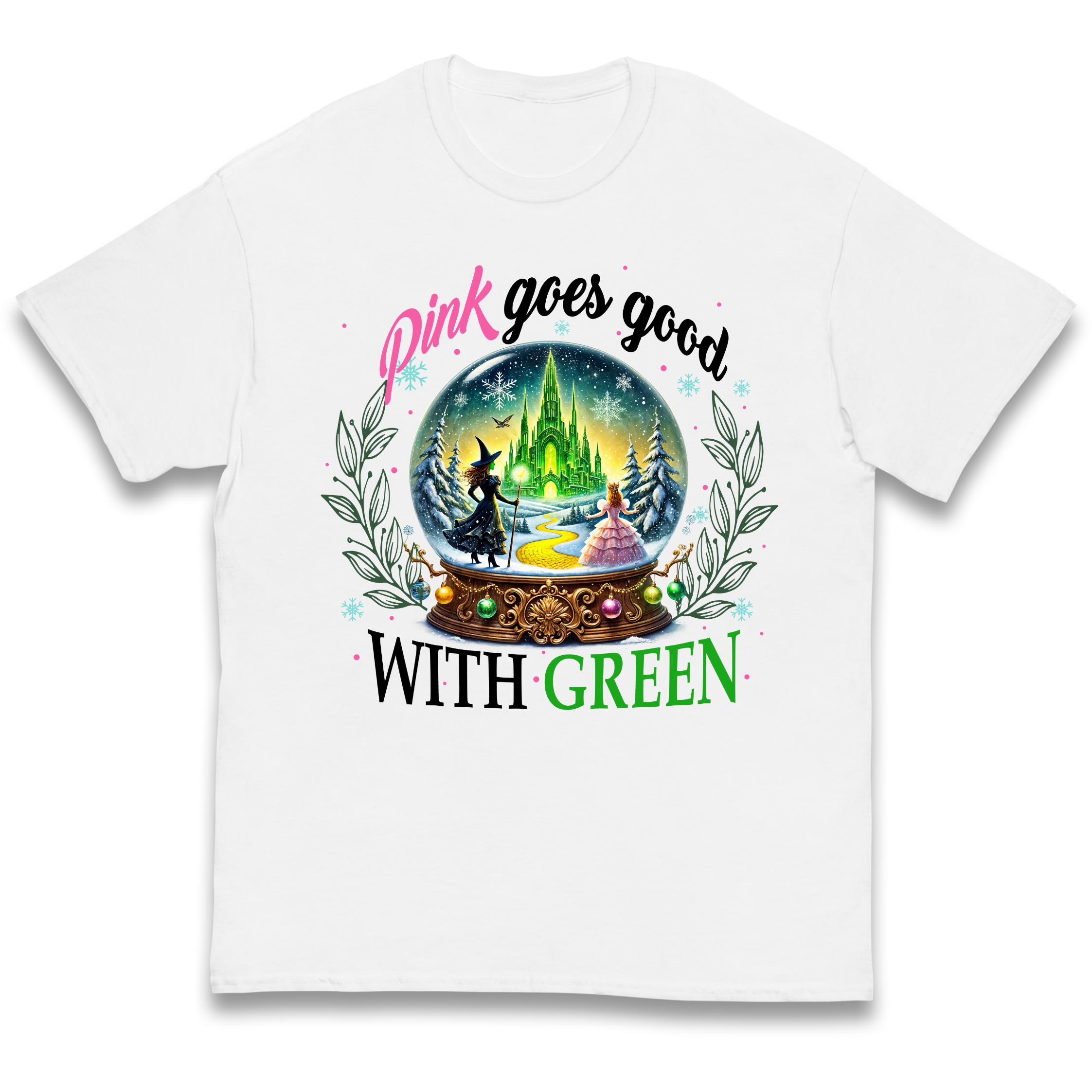 

Wicked Pink Goes Good With Green kids t shirt 120
