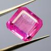 Beautiful Pink Sapphire Natural Square Cut 10+ Ct Certified Loose Gemstone