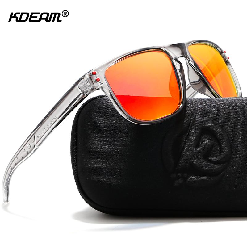KDEAM Brand Classic Design Polarized Sunglasses For Men Coating Mirrored Lens Oval Travel Sport Sun Glasses Fashion Women Shades