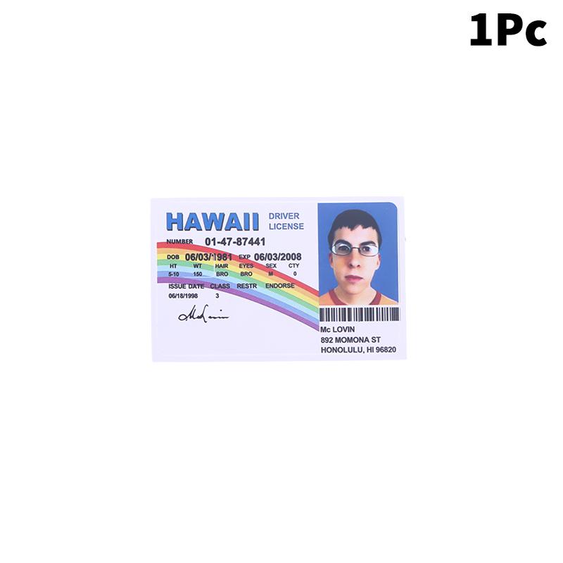 1/4 Pcs Mclovin Bank Credit Cards Bus Pass Stickers Cool Decoration Waterproof Card Driver'S License Credit Card Sticker