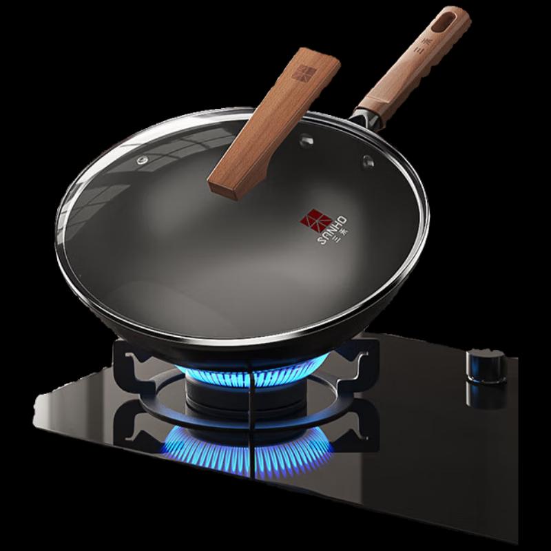 

Sanhe 32cm Uncoated Nitrogen Anti-Rust Wrought Iron Wok
