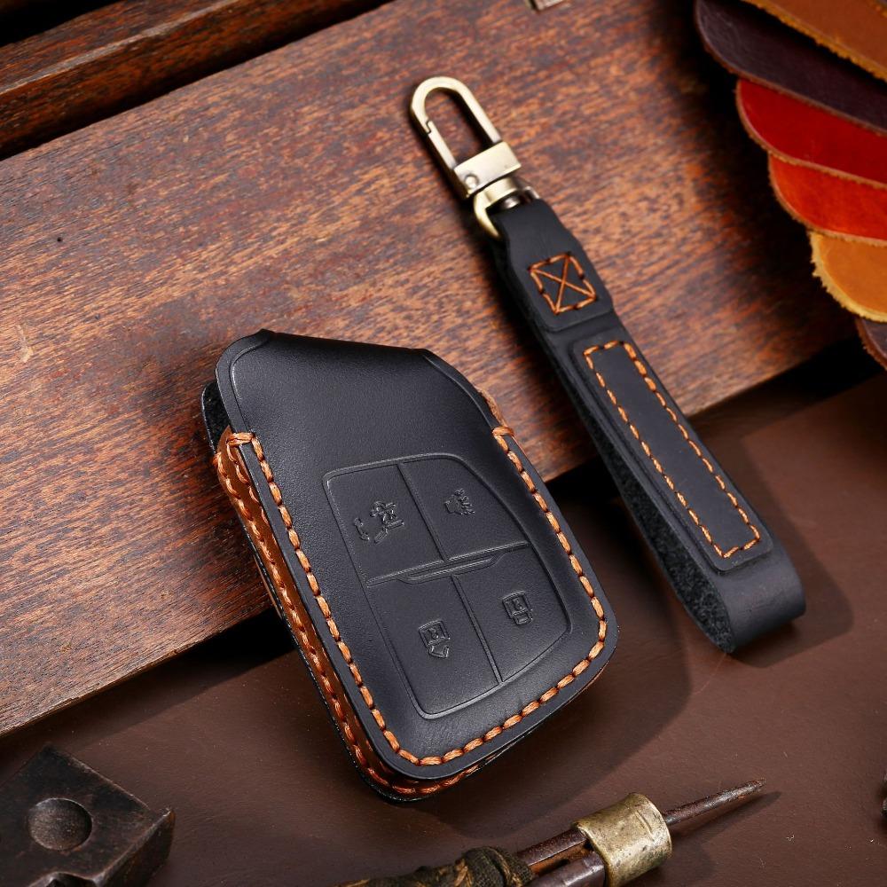 Genuine Leather Car Key Cover for Buick Protective Key Case North America Edition