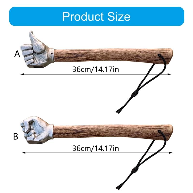 Stainless Steel Thumb Fist Hammer Emergency Window Breaker Function and Fist Grip Collectible Art for Car Safety