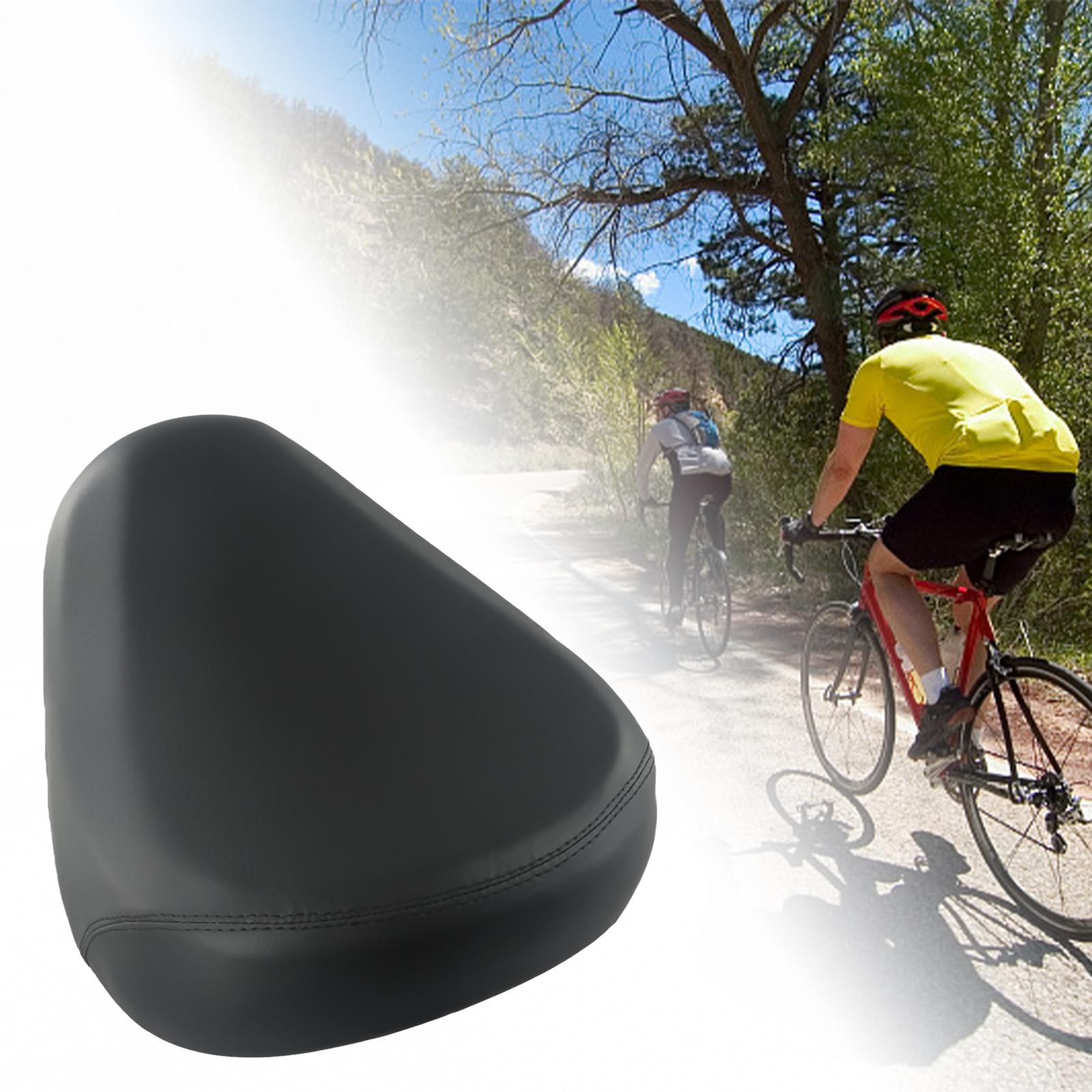 Widen Seat Pad Cushion Comfy Electric Bicycle Sports Saddle Dual-Spring
