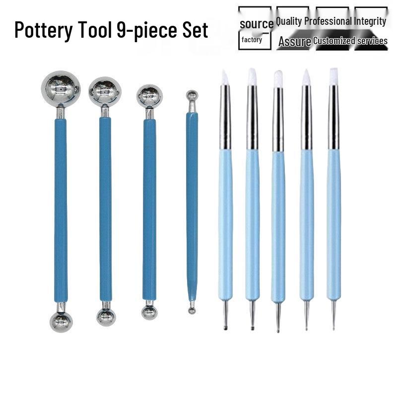 Children's 9-Piece Pottery and Sculpture DIY Tool Set