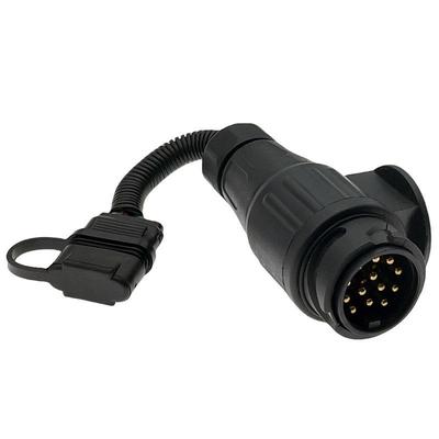 13-Pin Euro Plug To 4-Pin US Socket Trailer Adapter