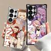 Genshin Impact Anime Plating Phone Case For Samsung Galaxy S24 S25 FE S26 Edge S23 Ultra S22 S21 Plus S20 Anti-Fall Airabag Cove