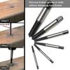6 Pcs Steel Screw Extractor Spiral Groove Bolt Extractor Easy Screw Remover  Home Repairs