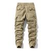 Foreign Trade Export Surplus Autumn and Winter Men's Thickened New Retro Trendy Washed Pure Cotton Multi-Pocket Jogger Cargo Pants