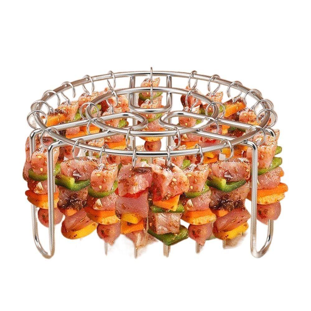 Detachable Vertical Grill Rack Vertical Barbecue Skewer Bracket  for Air Fryer Accessory