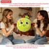 Interactive Plush Toy with Sensor Activated Musical Function Soft Stuffed Pear Shape Doll for Children and Toddlers