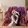 Fashion T-Taylor T-Swizzle Singer Star Flannel Blanket Soft Warm Throw Blanket for Bed Bedroom Living Room Travel Picnic Gift