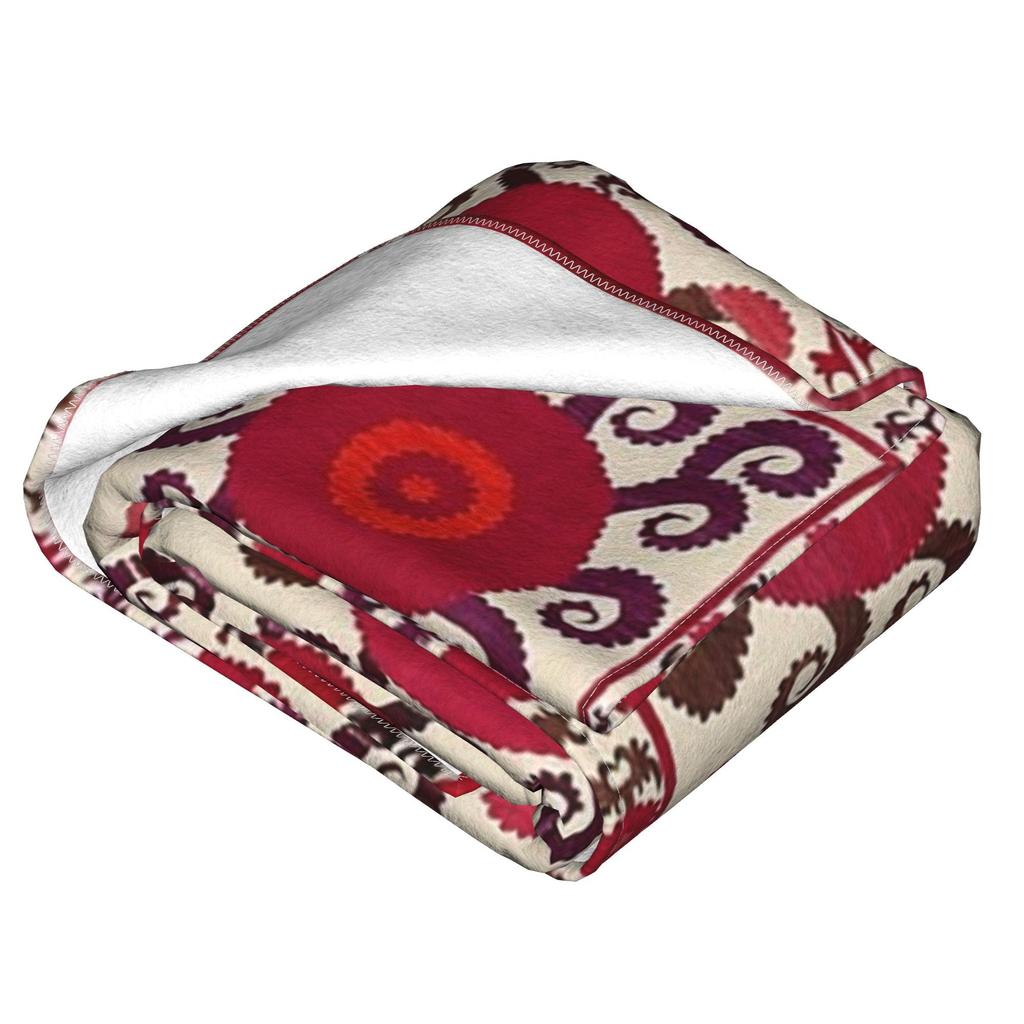 Samarkanda Antyczny Południowo-Zachodni Uzbekistan Suzani Koce Miękki Ciepły Flanelowy Koc Narzuta Pokrowiec na Łóżko Salon Piknik Podróż
