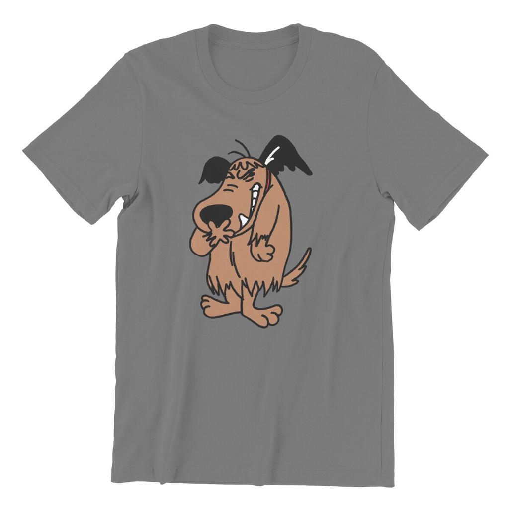 Leisure Muttley Mutley Cartoon Laughing Laugh Dog T-Shirts Men O Neck Cotton T Shirts Short Sleeve Tee Shirt 6XL Tops
