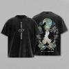Anime Jujutsu Kaisen Gojo Satoru Grafik T-Shirt Herren Damen Gewaschene Baumwoll-T-Shirts Vintage Freizeitkleidung Harajuku Lässiges T-Shirt