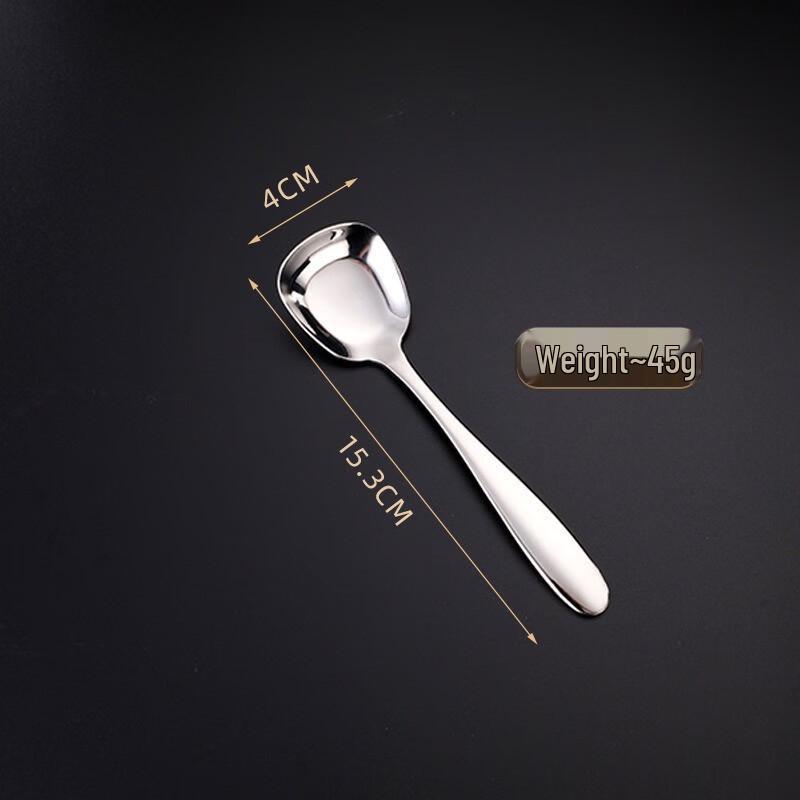 Thickened 304 Stainless Steel Square Flat Spoon