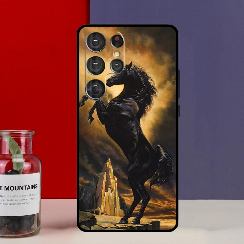 Galloping Horse Funda Case For Samsung Galaxy S25 Ultra S9 S10 S20 FE S21 S22 S23 Plus S24 Ultra Phone Cover
