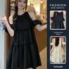Maternity Off-Shoulder Mid-Length Fairy Dress – Gentle Summer Style, Conceals Belly, Perfect for Moms Not Showing Pregnancy