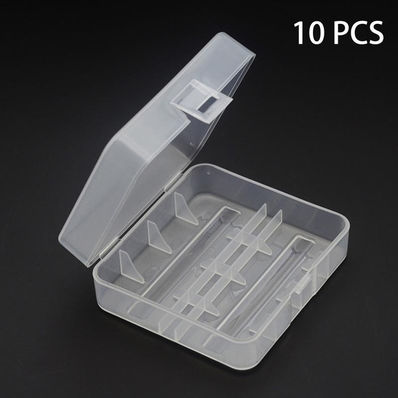 5/10PCS Plastic Case Holder Battery Storage Box Durable Batteries Storage Case Fit For 2 X 26650 Battery