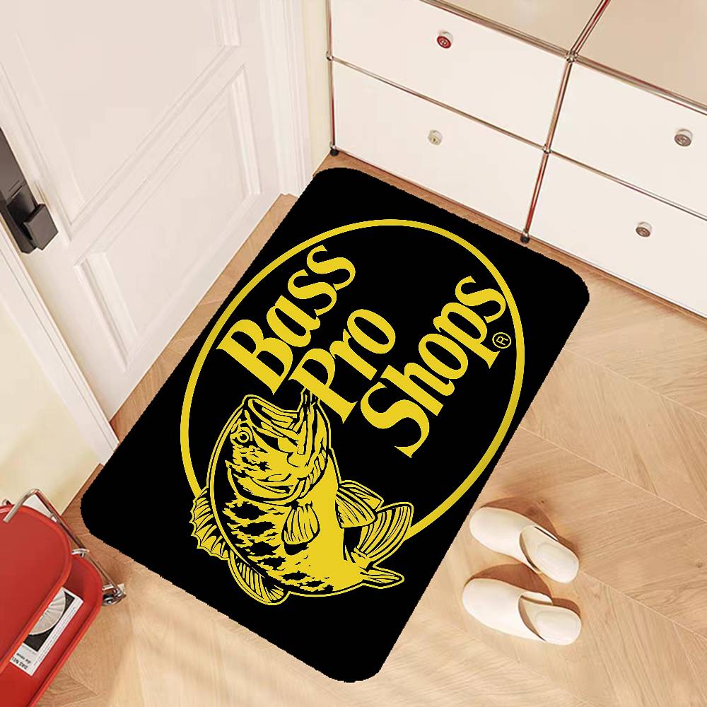 Fishing Brand Bass-Pro-shops Door Mat Kids Room Bedroom Decoration Balcony Anti-Slip Doormat Living Room Doormat Area Rug