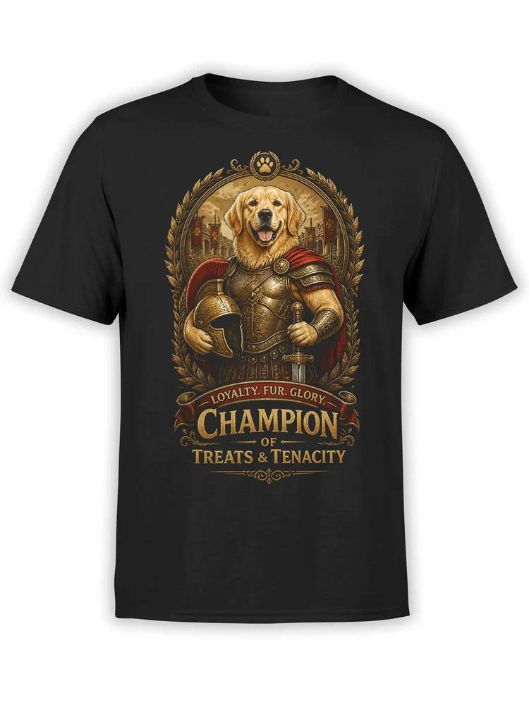 Champion Pup Golden Retriever Tshirt Unisex S