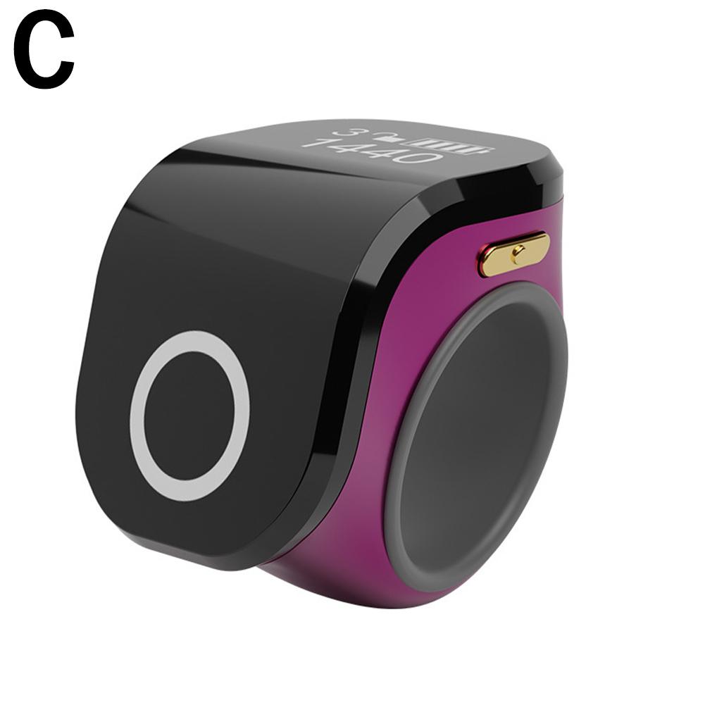 

Digital Counter Portable Points Rechargeable Ring Ring Idea Tally Counter Smart Touch Screen Finger Counter for Muslims Prayer