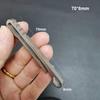 Lightweight Titanium Alloy Key Ring Multifunction Grey Hanging Webbing Buckle Quick Draw Outdoor Belt Clip Keychain