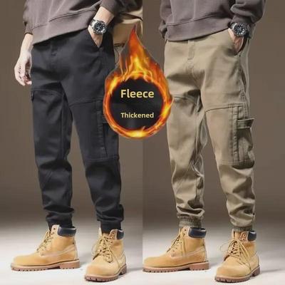Men's Trendy Large Size Winter Velvet Loose Cuff Pants