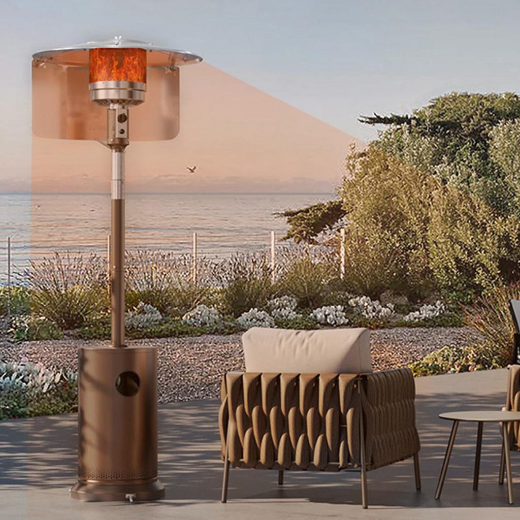 Winddichtes Aluminium-Paneel zum Schutz für Gasheizungszubehör, korrosionsbeständig, einfache Installation, Gartenheizlösung