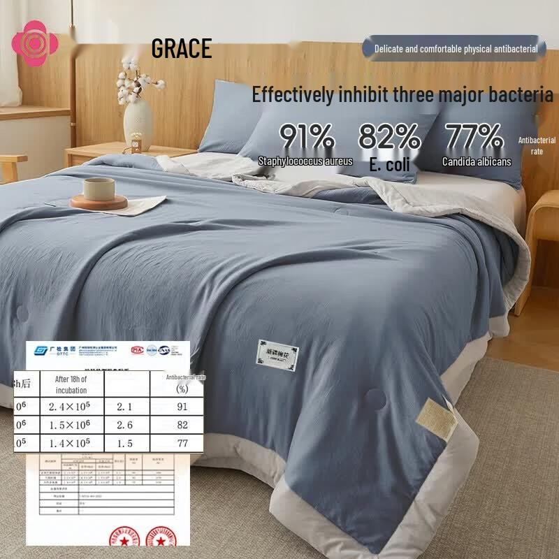 Grace 7A Antibacterial 100% Cotton Summer Cool Quilt