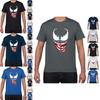 Premium Comic Venom Spider-man Men Short Sleeve T-shirt For Casual Cosplay Wear