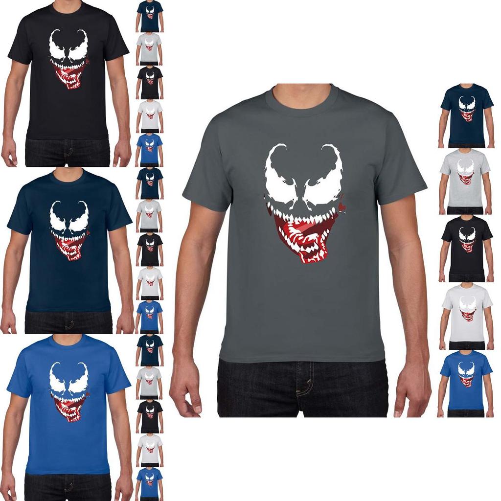Premium Comic Venom Spider-man Men Short Sleeve T-shirt For Casual Cosplay Wear