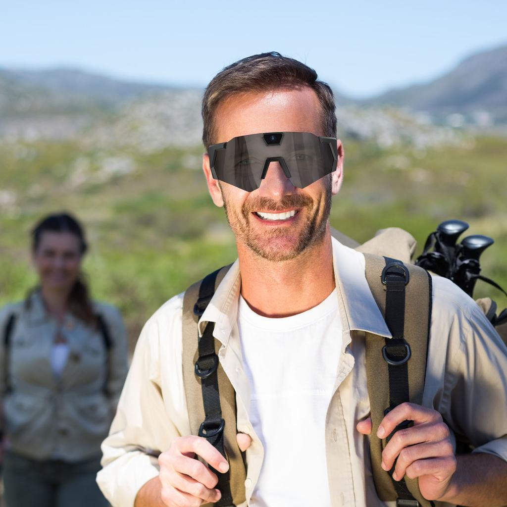 Okulary Akcyjne HD 1080P do Kolarstwa z Kamerą Sportową Okulary Sportowe do Noszenia Odpowiednie dla Mężczyzn i Kobiet