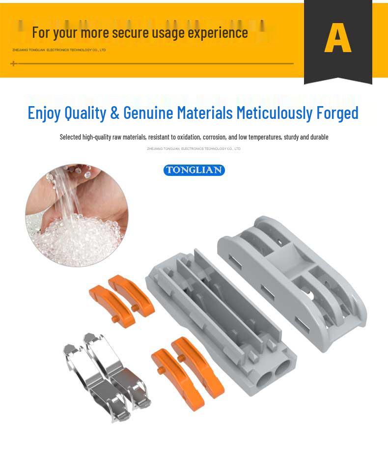 Unitek PCT-222 Multi-in/Out Quick Wiring Terminal for Soft and Hard Wire