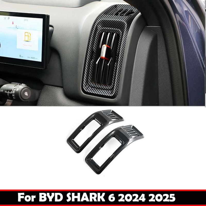 For BYD Shark 6 2024 2025 ABS Interior front dashboard  left right Air Conditions outlet cover side AC Vent Cover Accessories