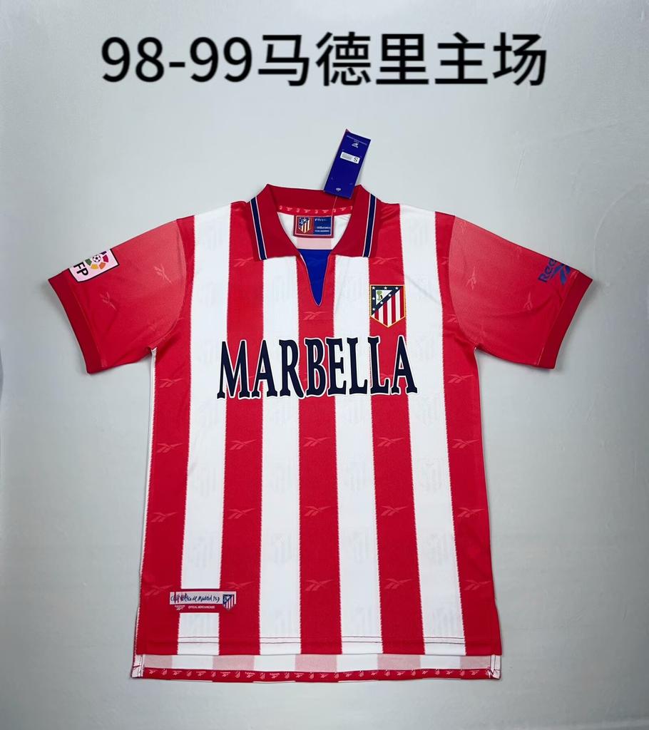 Retro Explosion, Atletico Madrid Short-sleeved Jersey Football Jersey Fan Version Football Jersey