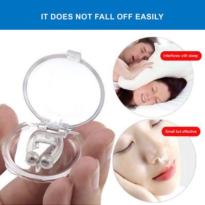 4Pcs Anti Snoring Devices Effective Snoring Solution Improve Breathing Mute Sleep Apparatus Portable Magnetic Anti Snore