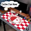 Custom Name Mouse pad Red And White Prague Football Mouse pad, Gaming Mouse Pad, keyboard pad, Desk Decor for computer notebook Fan Birthday Gift