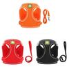 Reflective Pet Harness With Breathable Polyester Material And Adjustable Size For Walking And Training