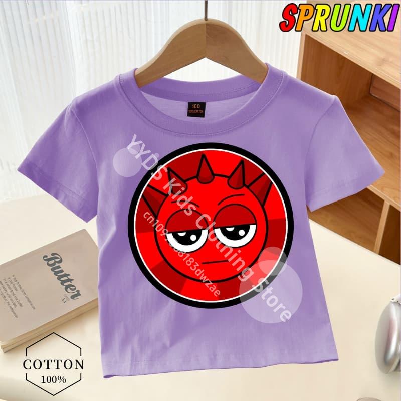 T-Shirts Kinder Sprunki T-Shirt Kinder Horrorspiel Incredibox T-Shirt Baby Mädchen Kurzarm T-Shirts Jungen Kleidung Cartoon Oberteile