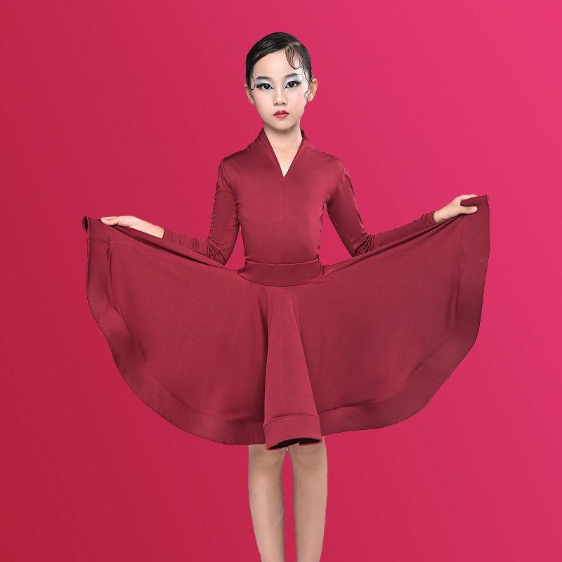 Girl Latin Dance Training Costume Children's Performance Costume Competition Regulations Latin dance dress