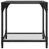  Coffee Tables with Glass Top, 2 Pcs., 40x40x40 Cm, Steel