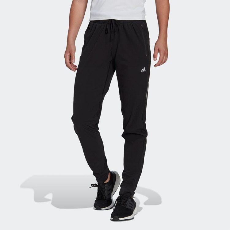 Adidas Knitted Sweatpants Women's Black Moderate Cuffed Pants IC3322