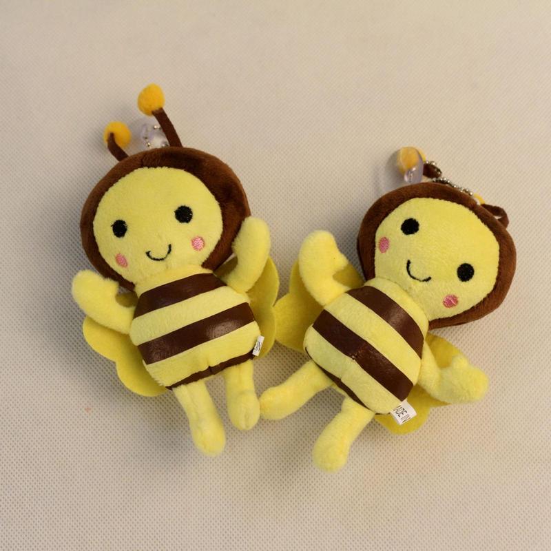 Stuffed Animal Bee Stuffed Plush Toy Bumble Bee Decorative Plushie Toys Soft Comfortable Bee Doll For Bed Bedroom Home Car