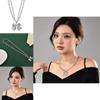 Stylish New Double Layer Butterfly Knot Necklace With Chic Minimalist Design For Women