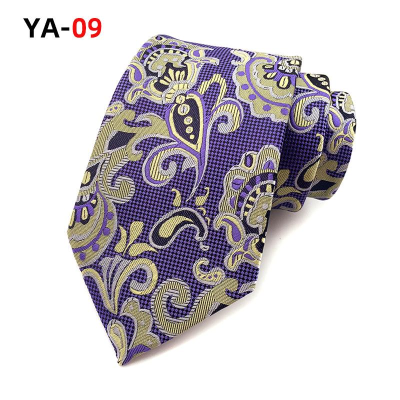 Cozy Up 3,15"(8 cm) Modische gestreifte Paisley-Krawatte für Herren, karierte Blumenkrawatte für Hochzeit