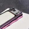 KEYSION Plating Transparent Wavy Rhinestone Phone Case for iPhone 13 14 15 16 17 Pro Max Air 16 Plus Lens Protector Shockproof Cover