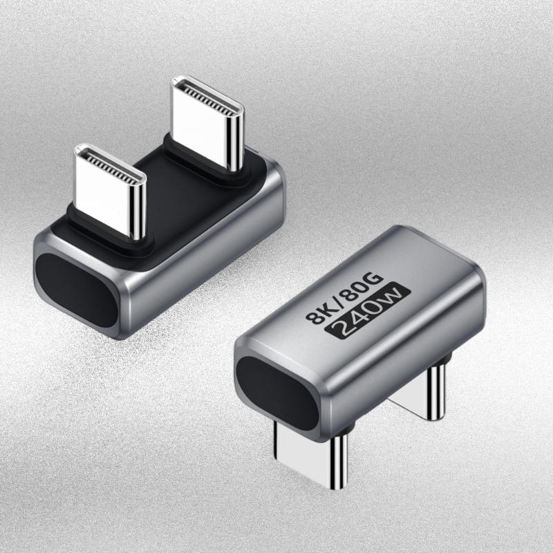 Aluminum USB4.0 Adapter For 8K60Hz Video Output And Multiple Device Compatibility 240W Power Delivery
